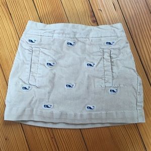 Vineyard Vines Embroidered Whale Corduroy Skirt